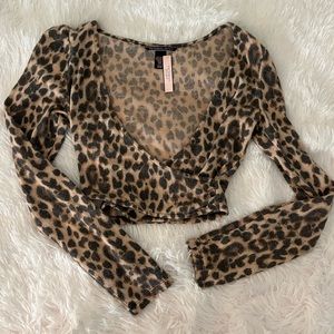 VS Cheetah Pullover Top